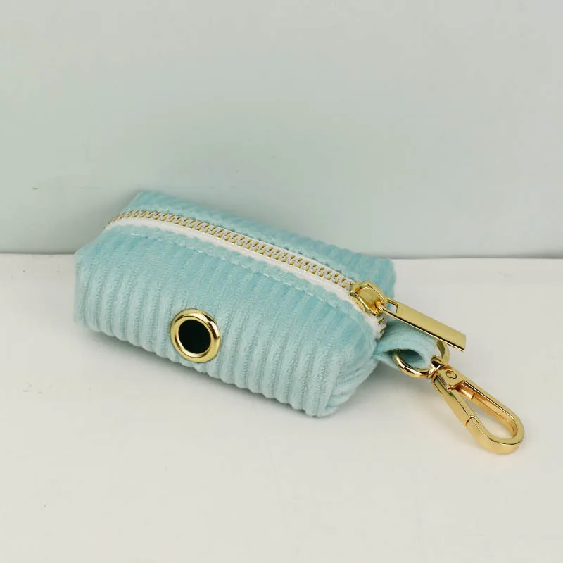 Juego de Collar y correa para perro de pana verde lago para perros, placa con nombre grabada personalizada, suministros para mascotas, correa para perro de pana 19 - imagen 4