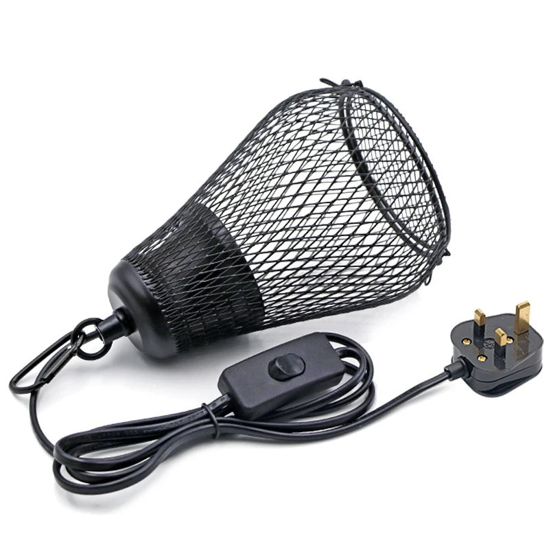 Cubierta de jaula calefactora para reptiles y mascotas, lámpara de calor de cerámica, Kit calentador de gallinero, protector calentador para pollo, lagarto, tortuga, chocadeira, 220V - imagen 3