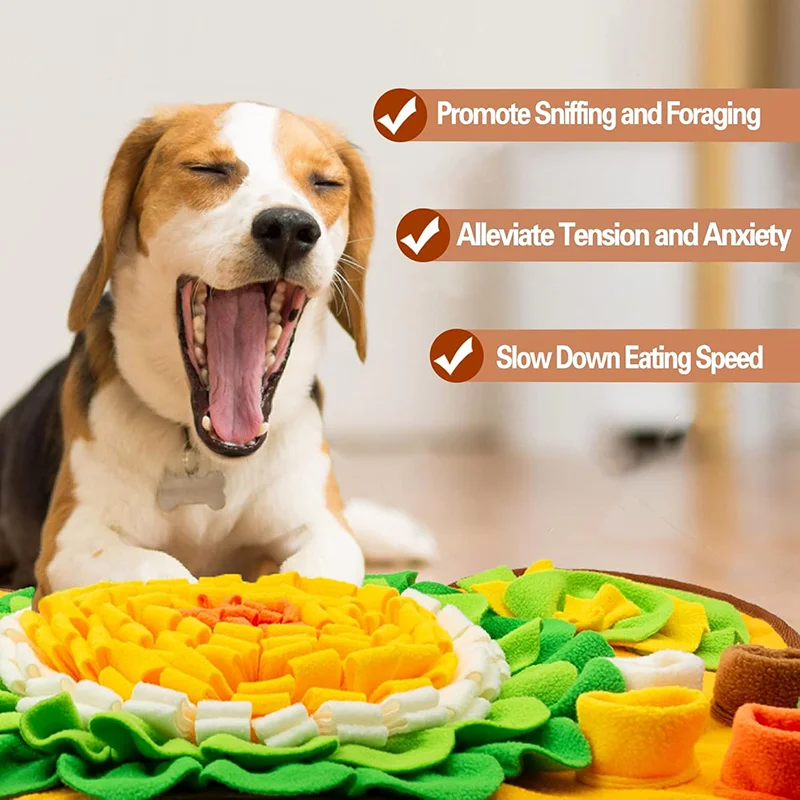 Alfombra olfativa interactiva para perros – Antiestrés y comida lenta - imagen 3