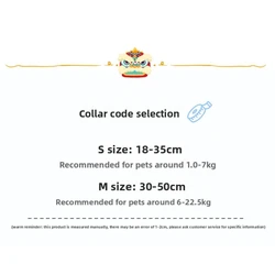 Collar Año Nuevo para gatos y perros amuleto longevidad, koi y campana
