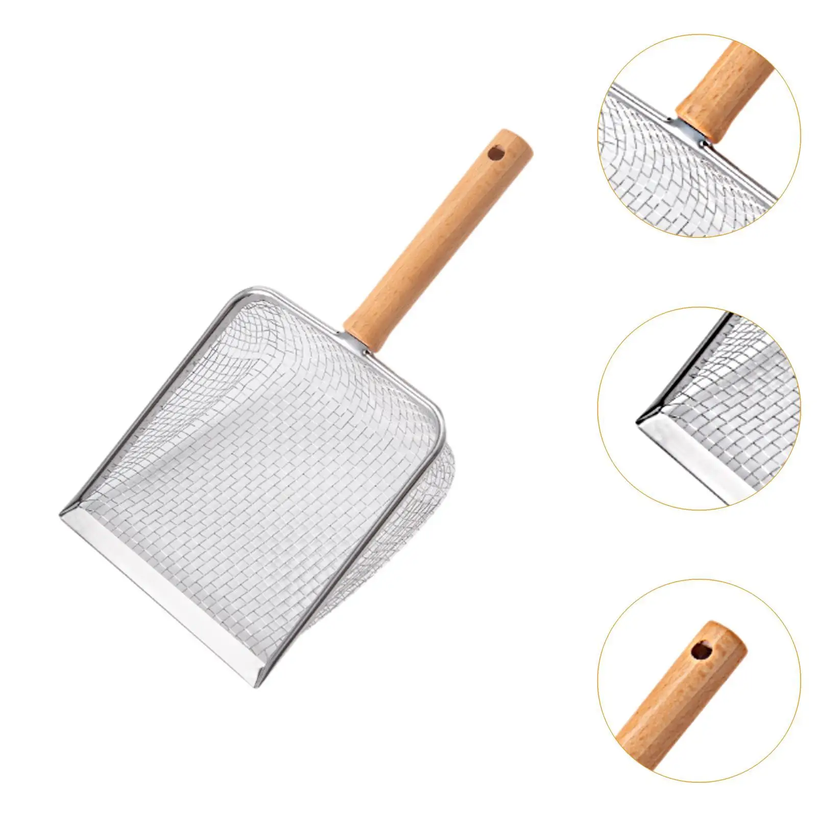 Cat Litter Scooper Kitten Waste Sifting Heavy Duty Cat Sand Toilet Litter Pan Scooper with Handle for Tortoises Small Animals