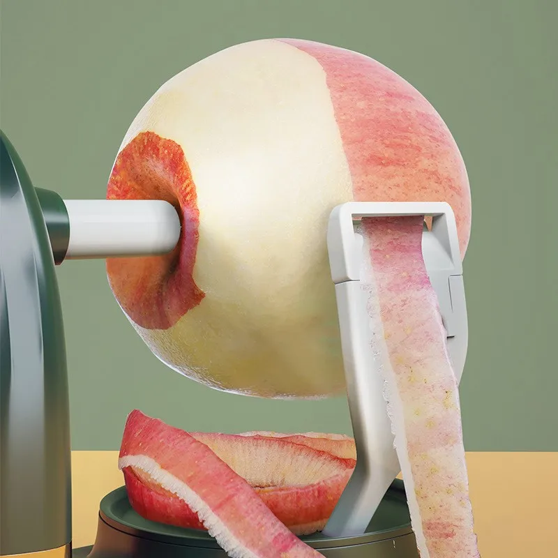 Máquina peladora de manzana con manivela, pelador de frutas para el hogar con cortador de manzana, peladora de verduras, utensilios de cocina - imagen 5