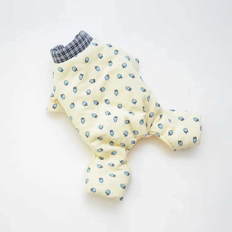 Abrigo acolchado de algodón de cuatro patas para mascotas, cálido y grueso, para cachorros, productos para mascotas, otoño e invierno - imagen 4