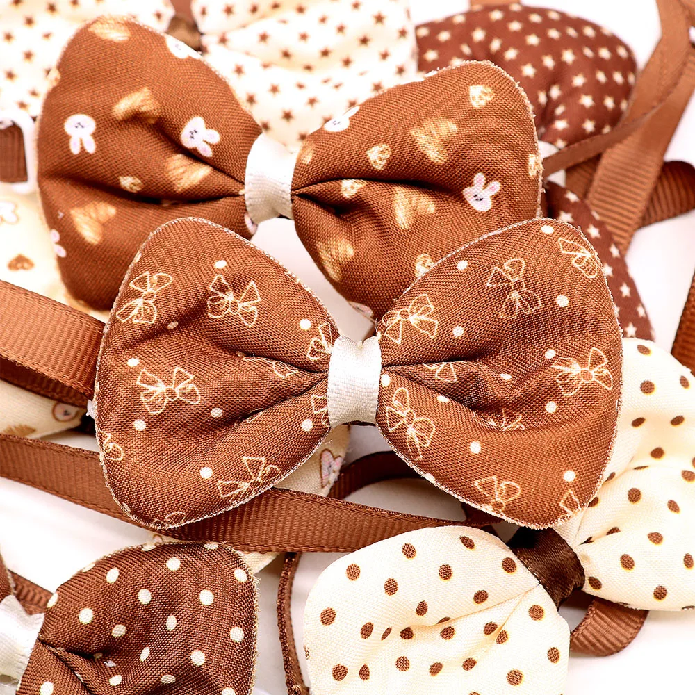 100 Uds. Exquisito pajarita para perros pequeños y gatos, pajarita ajustable a la moda para perros, corbatas para mascotas, accesorios para el cuidado de mascotas - imagen 4