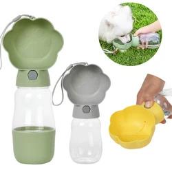 Botella dispensador 2 en 1 para perros portátil agua y comida