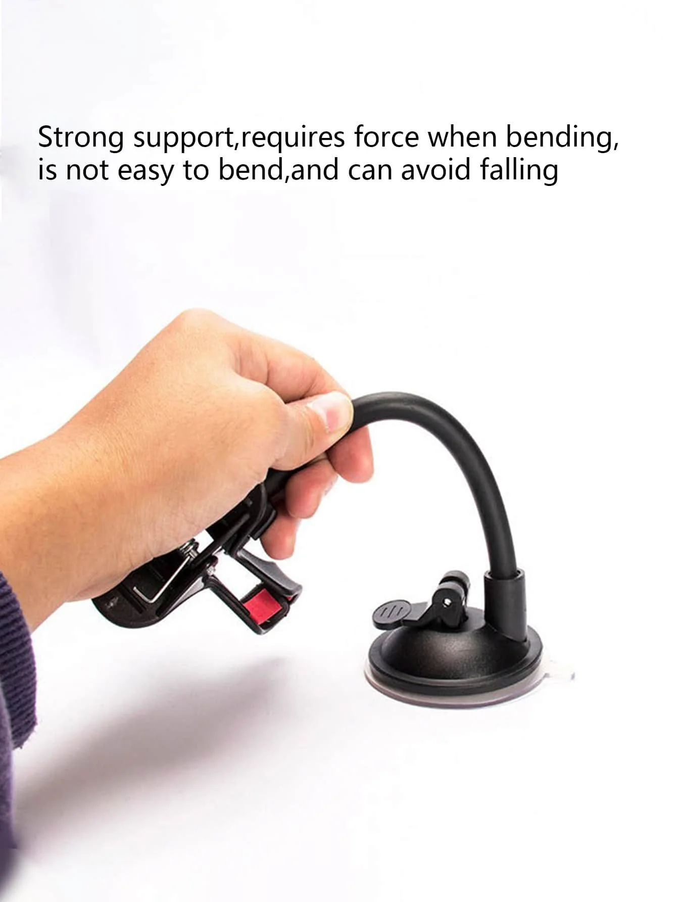 Soporte de teléfono para coche, soporte Universal Flexible con cuello de cisne, soporte con ventosa para salpicadero, parabrisas, navegación de escritorio - imagen 3