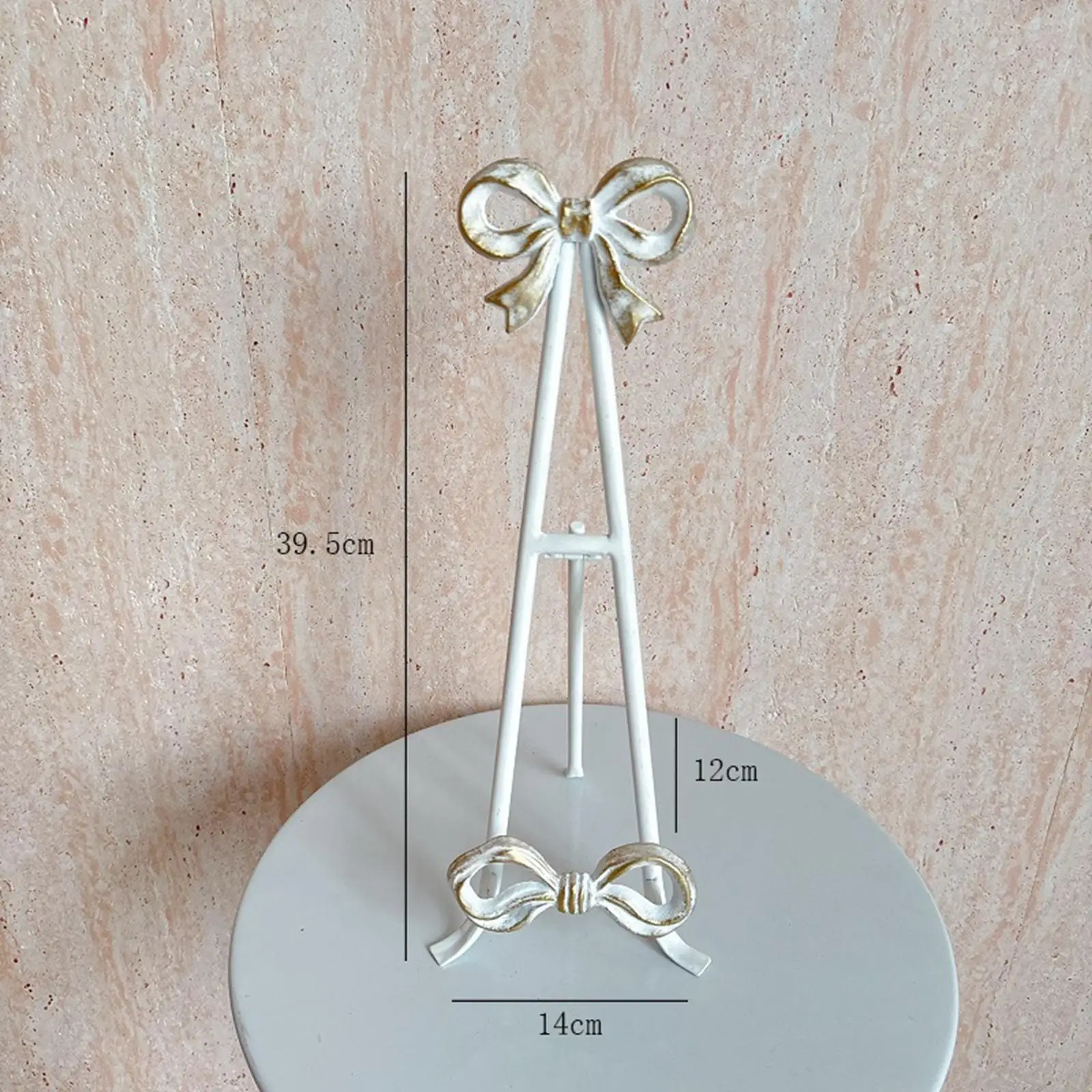 Iron Recipe Book Stand Organizer Sturdy Accessory Elegant for Decorative Plate Multipurpose Retro Reading Shelf with Bow Design Iron Recipe Book Stand Organizer Sturdy Accessory Elegant for Decorative Plate Multipurpose Retro Reading Shelf with Bow Design