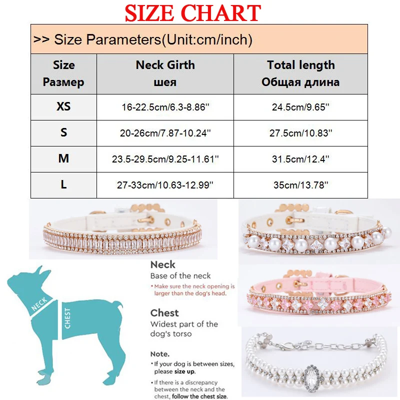 Collar de lujo con diamantes de imitación para cachorros pequeños, Collar para gatos, joyería de cristal ostentoso, accesorios para mascotas, Collar de boda con diamantes de princesa - imagen 3