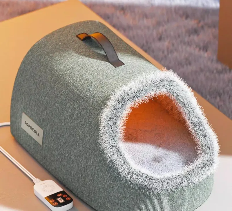 Cama de cueva para gatos acogedora