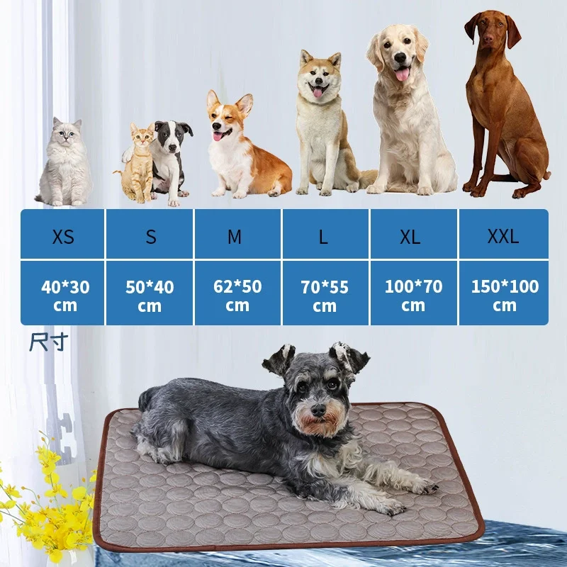 Estera de enfriamiento para perros y gatos, almohadilla de nailon autoenfriante para razas pequeñas a grandes, accesorio de verano para mascotas, estera de enfriamiento transpirable para perros - imagen 5