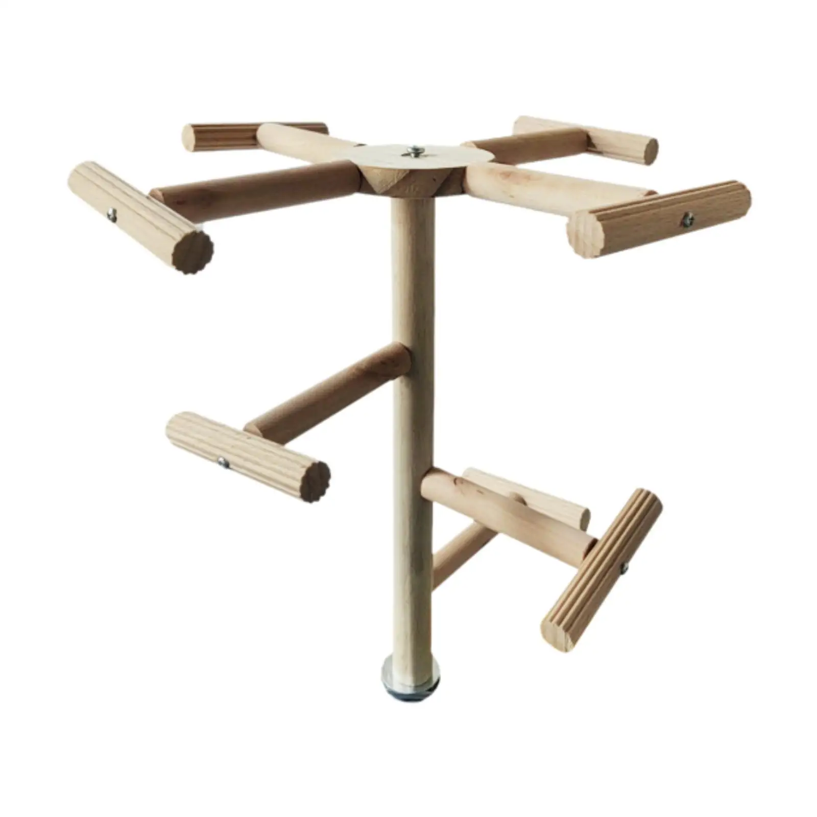 Percha giratoria para pájaros, juguete, suministros para mascotas, descanso con rodamientos, rueda de madera, juguete para loros, araras, Conures, periquitos, piñones - imagen 2