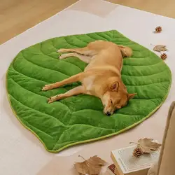 Cojín hoja gigante lavable para perros y gatos – Otoño/invierno