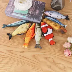 Juguete para gatos con hierba gatera - Pez interactivo felpa 3D