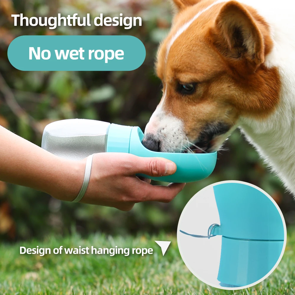 Botella de agua portátil para perros pequeños y grandes, cuenco para beber para mascotas de viaje al aire libre, dispensador de agua de alta capacidad, suministros para Chihuahua