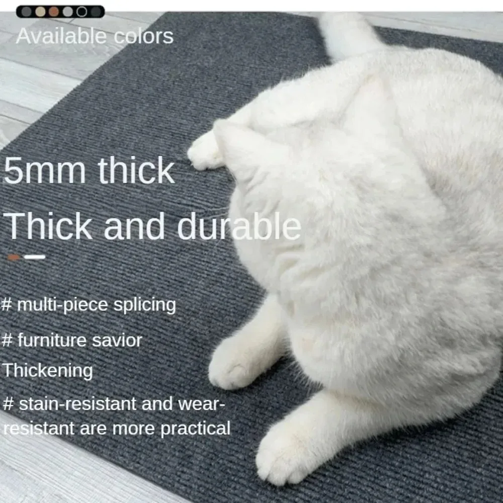 Protector de muebles para rascar gatos, almohadilla de alfombra autoadhesiva cortable en lugar de estante de árbol de gato - imagen 3