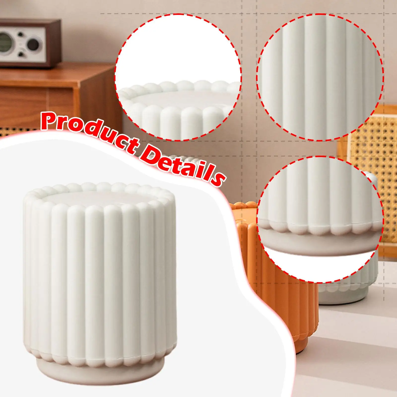 Small Press Top Desktop Trash Can Tabletop Garbage Can PP Material for Office Organization Accessory Sunflower Design Small Press Top Desktop Trash Can Tabletop Garbage Can PP Material for Office Organization Accessory Sunflower Design