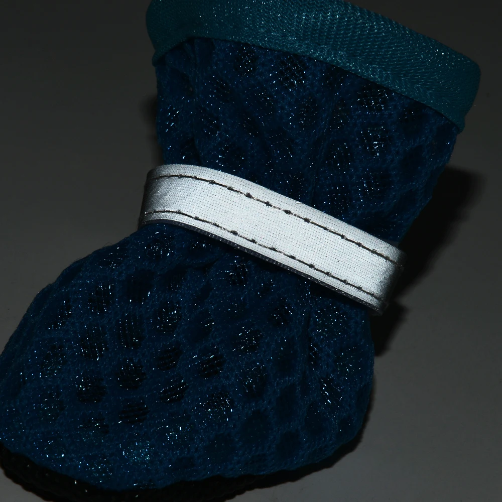 Zapatos de verano para perros pequeños y medianos, botas reflectantes para senderismo al aire libre, zapatos transpirables para cachorros, suministros para Chihuahua Bulldog - imagen 5