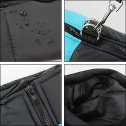 Chaqueta impermeable de invierno para perros con aro D, practica