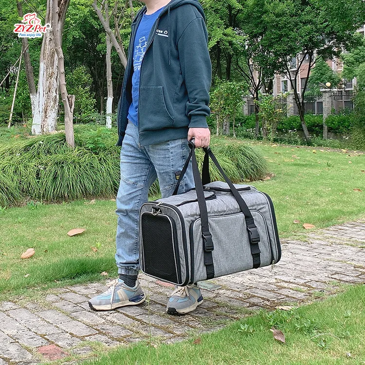 Bolsa para gatos, mochila portátil para gatos, bolsa de expansión para mascotas, mochila para perros de expansión de cuatro lados, productos portátiles transpirables para mascotas - imagen 3