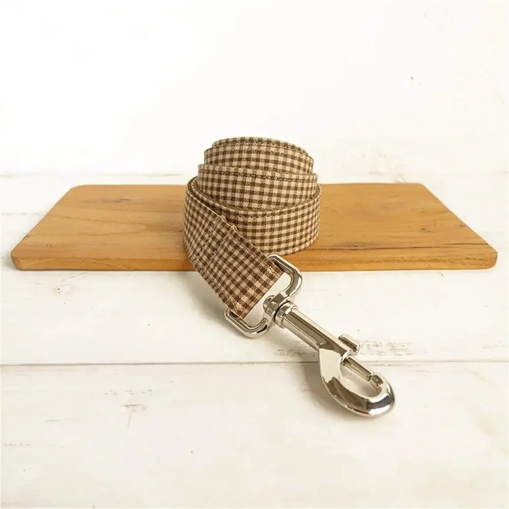 Collar personalizado para mascotas, placa de identificación, ajustable, fibra, café, marrón, gato, correa de plomo - imagen 3