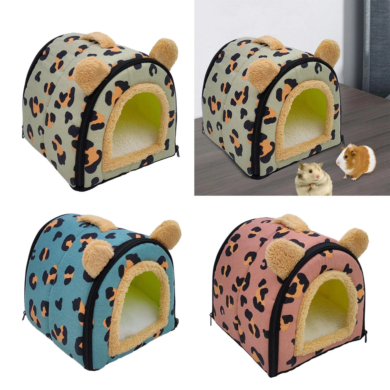 Casa plegable para mascotas con cojín extraíble y lavable, cama cómoda para perros y gatos, adecuado para todas las estaciones, Convertible - imagen 4