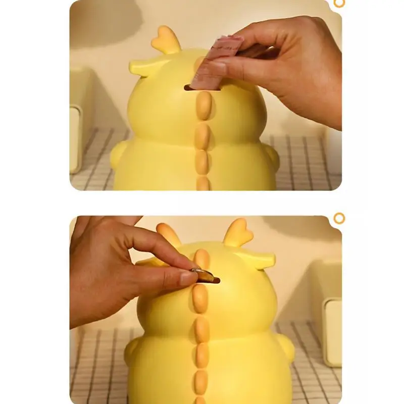 Hucha japonesa de gran capacidad, Banco de monedas Kawaii impermeable con forma de dragón, regalo de Año Nuevo Chino - imagen 4