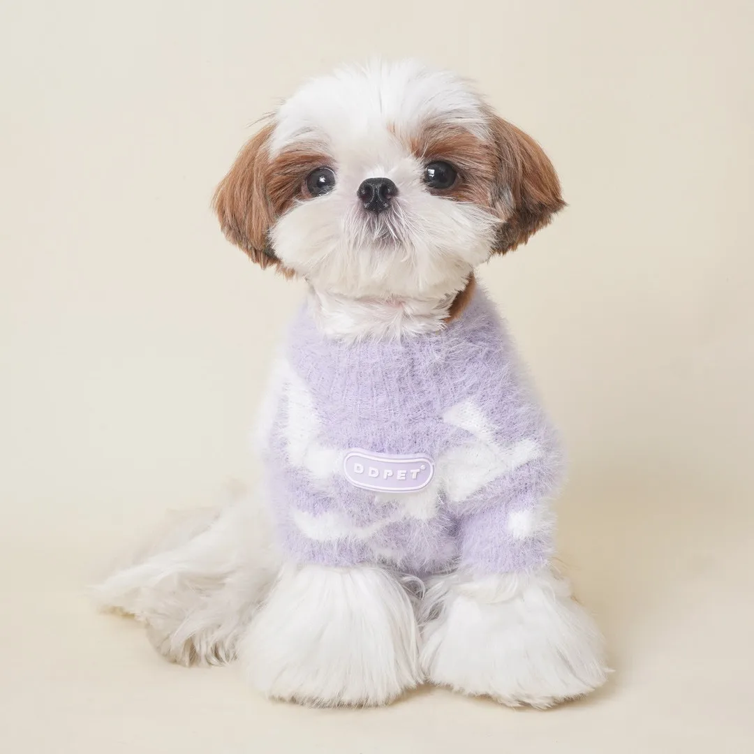 Suéter de felpa de cuello alto para mascotas, abrigo cálido grueso de peluche Schnauzer, ropa para cachorros, ropa para perros pequeños, Otoño/Invierno