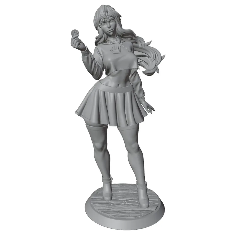 Figura decorativa 3D de resina lista para gato o perro