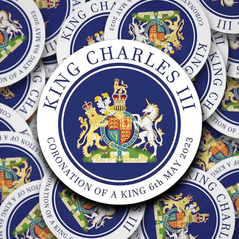 Pegatina de King Charles III, calcomanía de King Charles III, recuerdo de King, Reino Unido, Rey británico, nuevo, pegatina de parachoques para coches y barcos - imagen 2