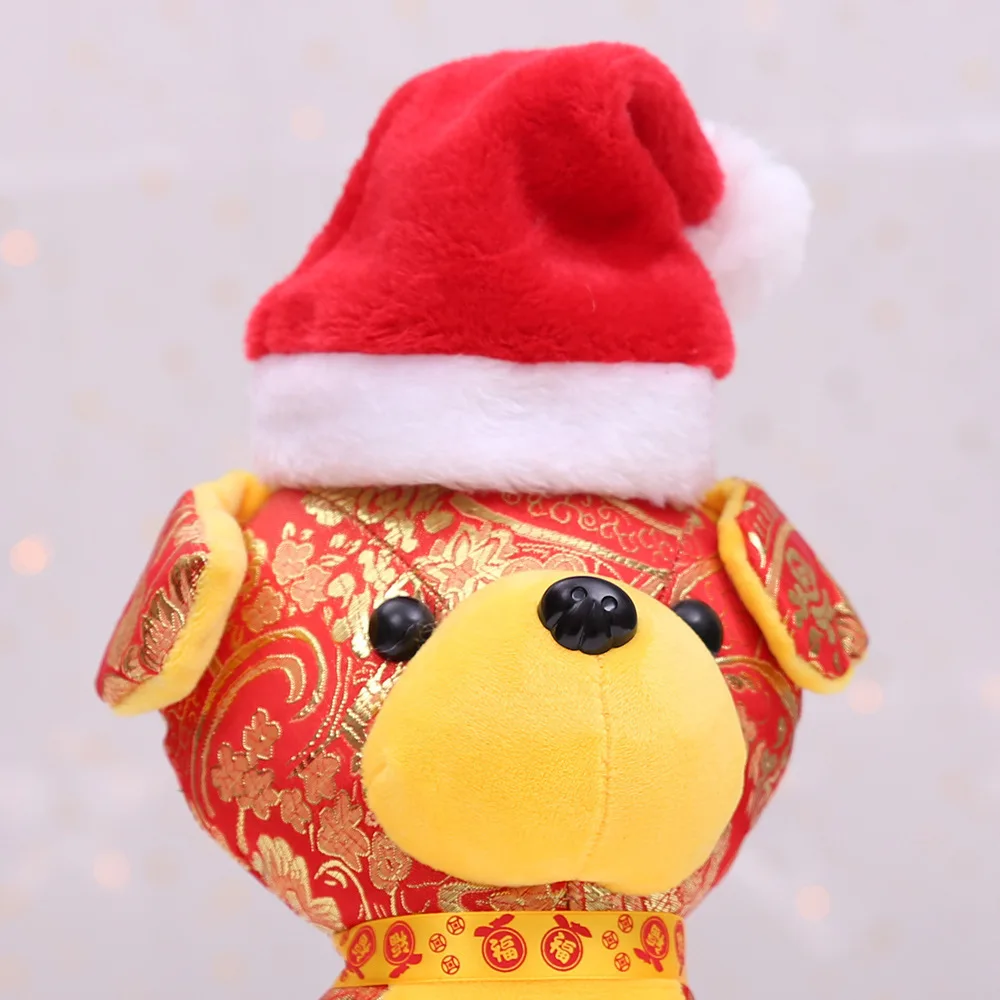 Sombrero de Papá Noel para perros y gatos, sombrero de Navidad para cachorros pequeños, adornos de disfraces de vacaciones, accesorios de Cosplay, gorras, suministros para fiestas de Navidad para mascotas - imagen 3