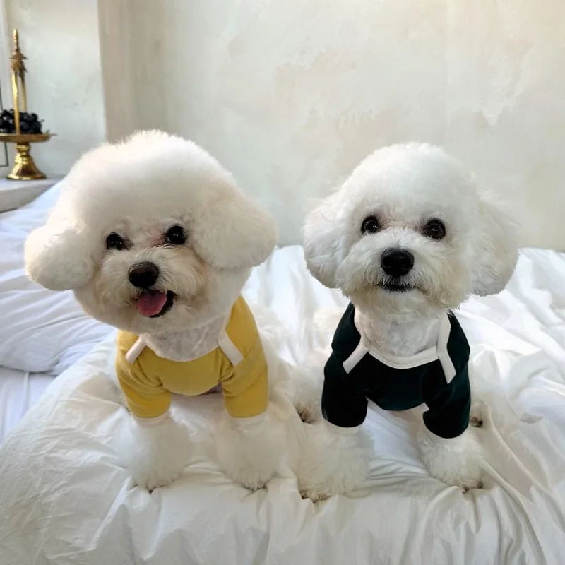 Otoño Invierno sudaderas finas de lana para perros chaleco para perros de compañía ropa de abrigo para perros de moda Chihuahua Bulldog Francés Bichon suministros pijamas para perros - imagen 3