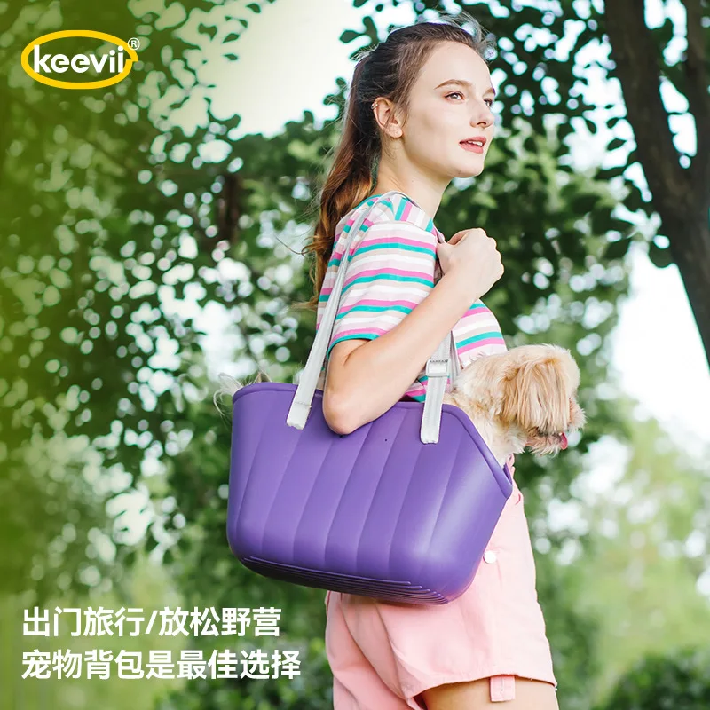 Mochila portátil para gatos, bandolera para mascotas, bolso escolar portátil para gatos, mochila elegante y sencilla para mascotas, perro pequeño - imagen 4