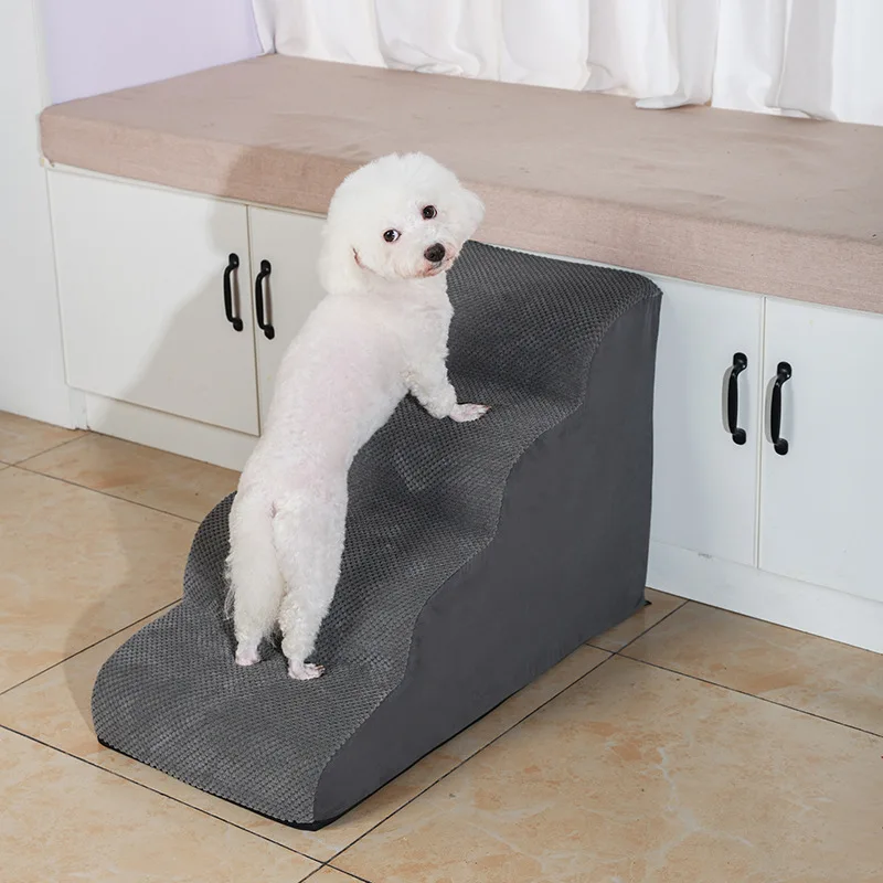 Escalera para Mascotas: Escalones de Felpa para Gatos y Perros - imagen 2