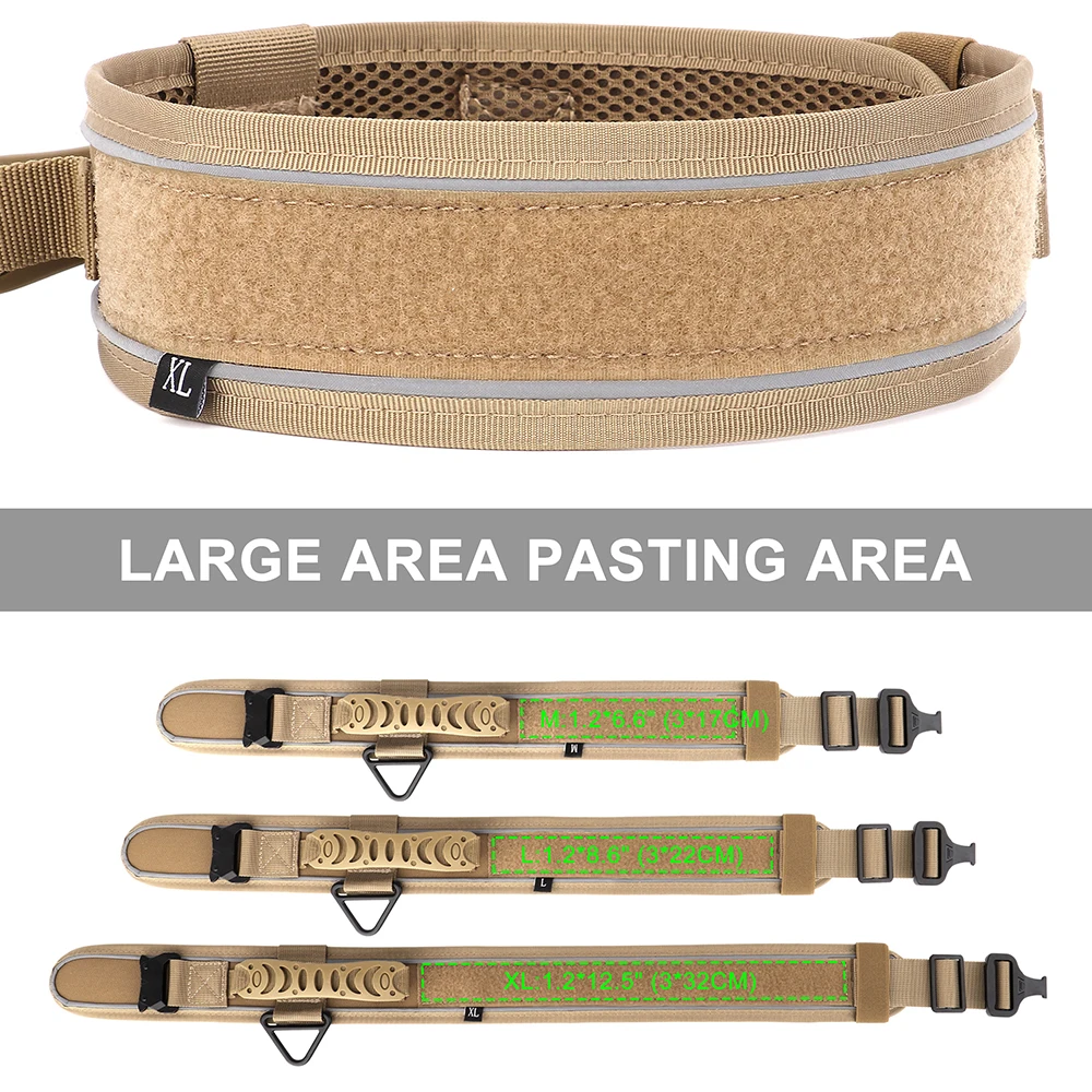 Collar táctico para perros – nylon ajustable, resistente y reflectante - imagen 2