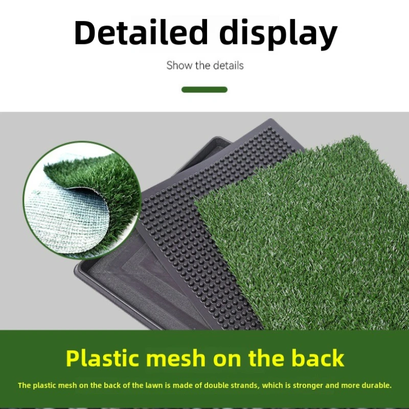 Estera de inodoro para césped para mascotas, inodoro interior impermeable, puede reemplazar la orina, impermeable, lavable, almohadilla para orinar para perros, productos de limpieza para mascotas, accesorios - imagen 4