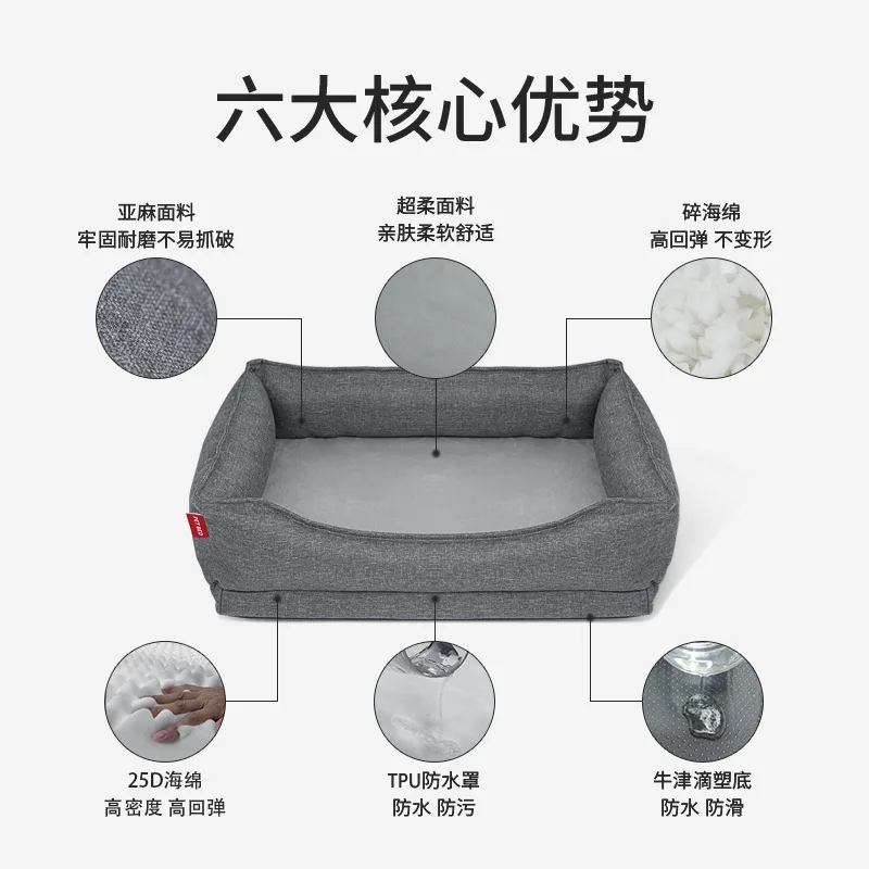 Cama refrescante para perros – Impermeable, lavable y resistente a mordidas - imagen 3