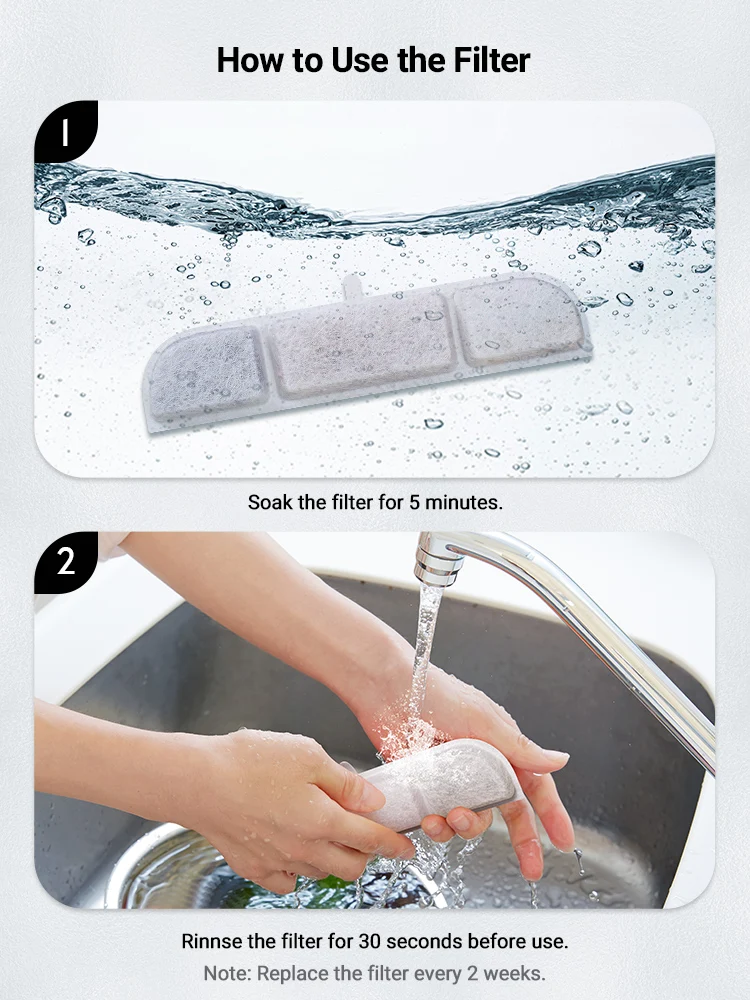 Filtro Carbón DownyPaws para Gatos - instalación