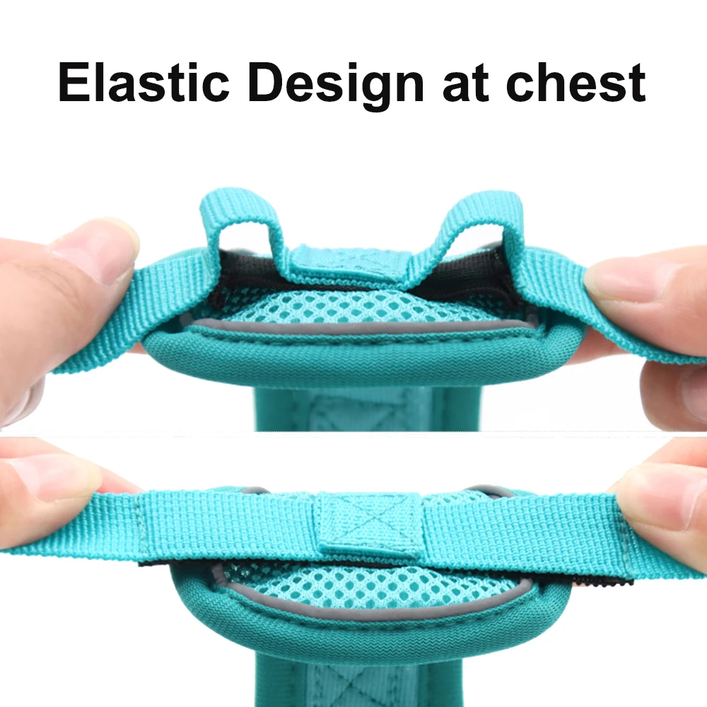 Cat Harness and Leash Set Escape Proof Reflective Outdoor Walking Kitten Vest Chest Strap For Dogs Cats Breathable Pet Harnesses - imagen 4