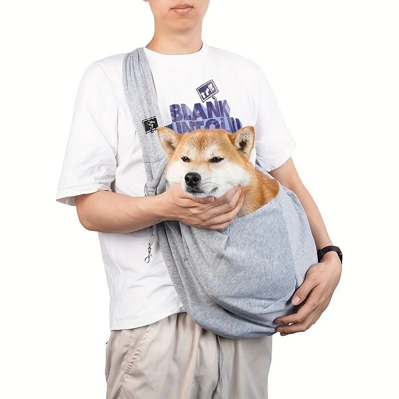 Mochila transportadora de mascotas transpirable para perros pequeños, bolsa de viaje ligera y plegable para perros, transportador de hombro acolchado suave, suministros para mascotas