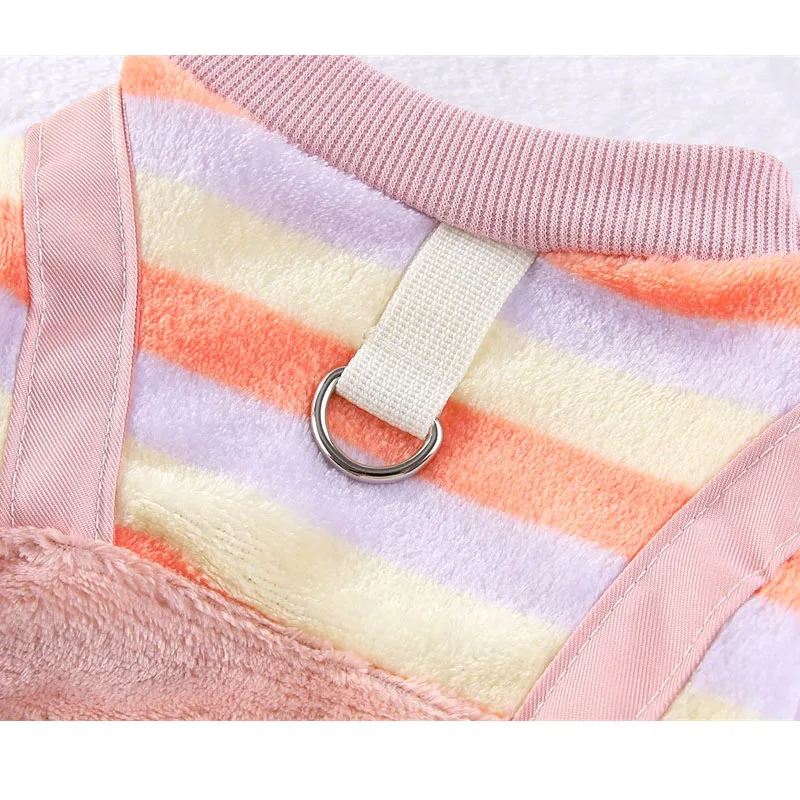 Ropa para perros, mono de lana de invierno, monos para perros pequeños y medianos, disfraz para mascotas Chihuahua Yorks, abrigo de 4 patas para cachorros, mono, pijamas - imagen 5