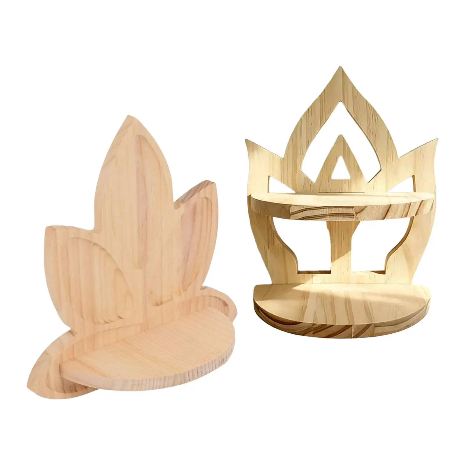 Estante flotante, estante de pared de madera bohemio decorativo, estante organizador de exhibición de pared - imagen 4