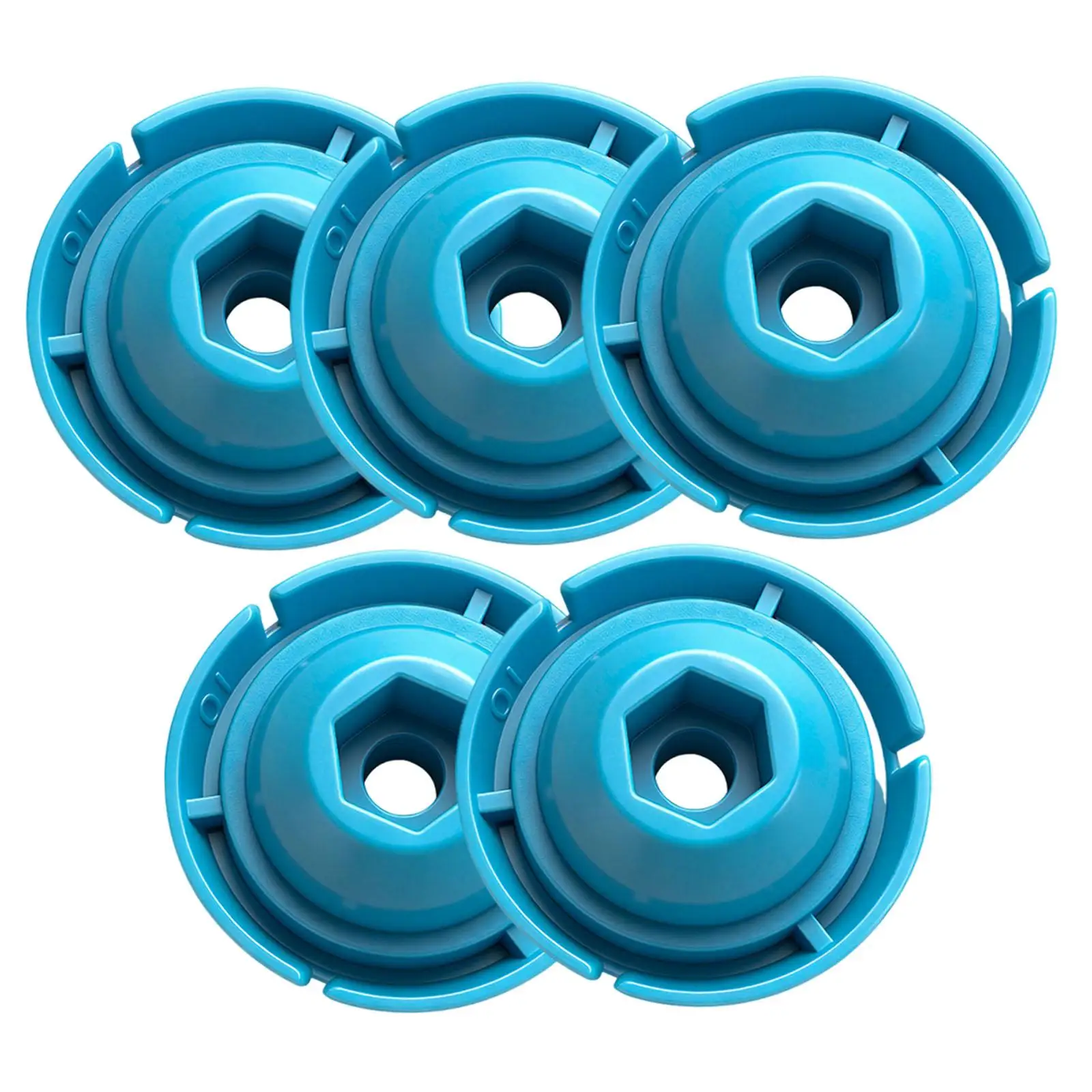 5x Caulking Machines Pushing Plate Fast Install Replacement Accessory Blue High Hardness