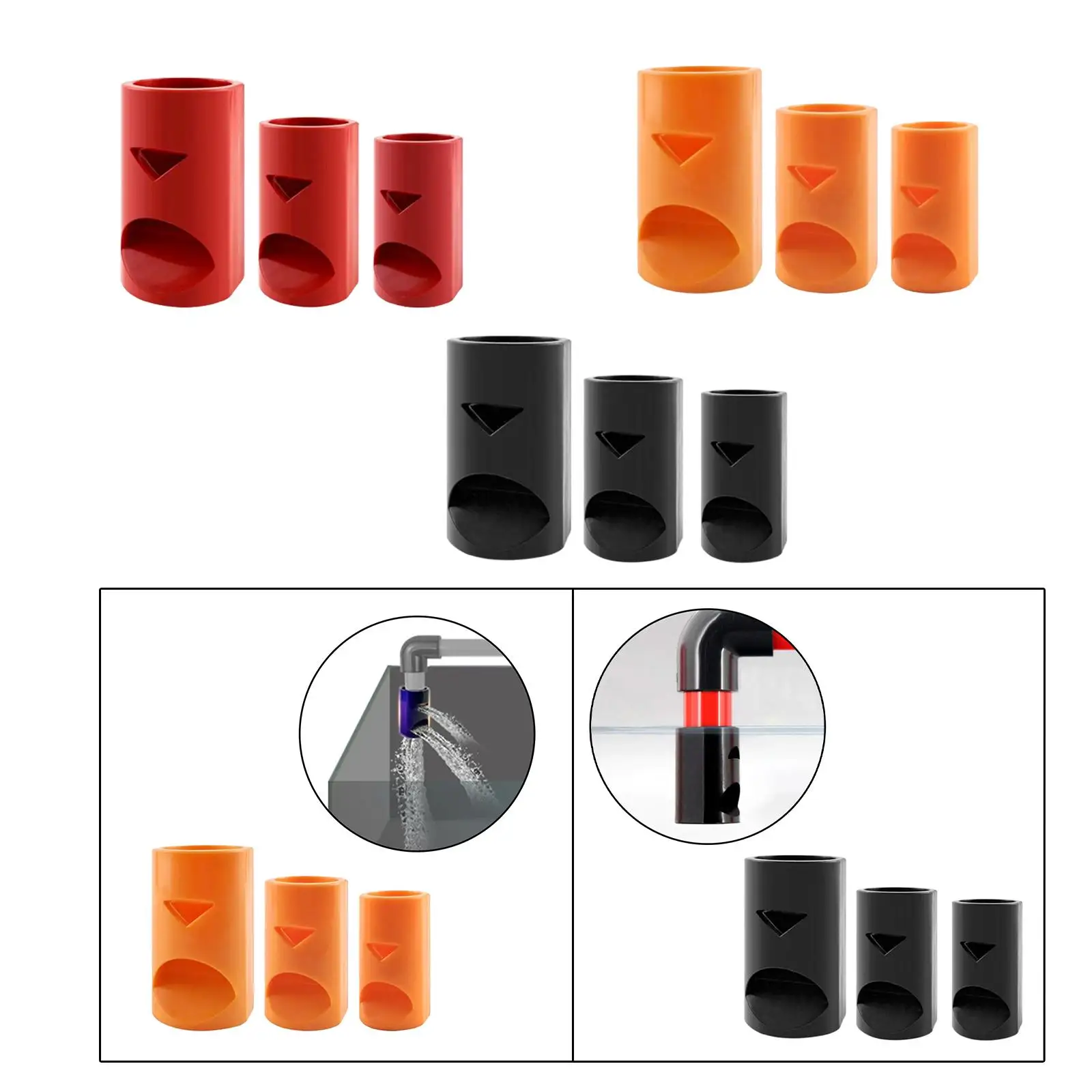 Duckbill Outlet Kit 3 Pieces Fish Tank Slow Flow Outlet Set for Household