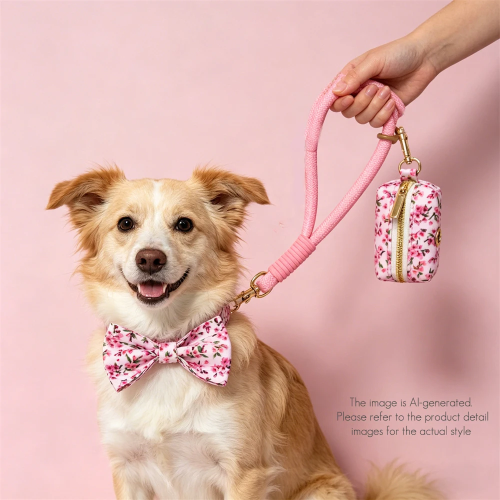 Kit completo de accesorios para perros y gatos – Collar correa y bolsa - imagen 4