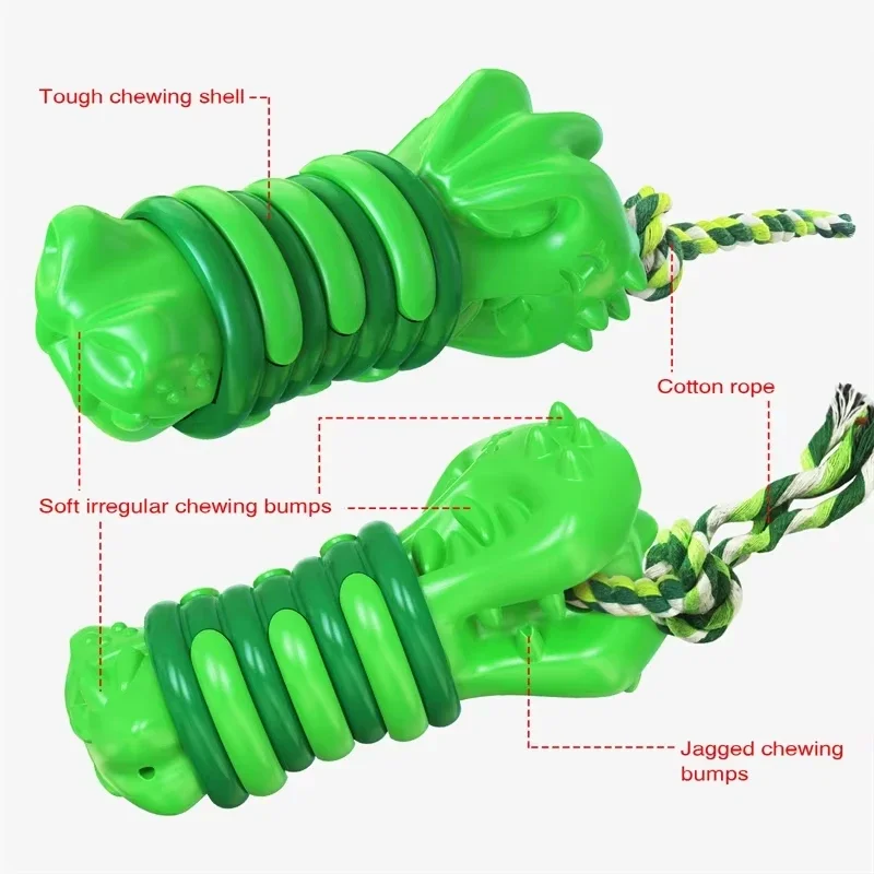 Dog Toys for Aggressive Chewers Large Breed Almost Indestructible Tough Long Lasting Toy Interactive Squeaky Giggle Pet Chew Toy - imagen 4