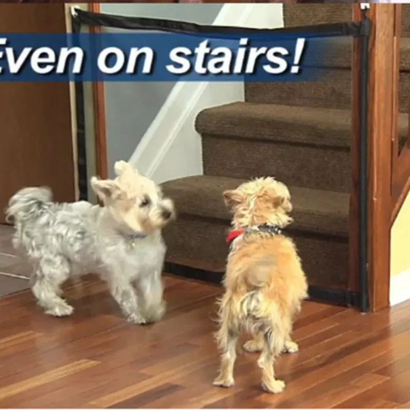 Valla de barrera plegable portátil para mascotas, vallas de seguridad de malla transpirable para gatos y perros, suministros de viaje para mascotas para garantizar la seguridad de su mascota - imagen 5