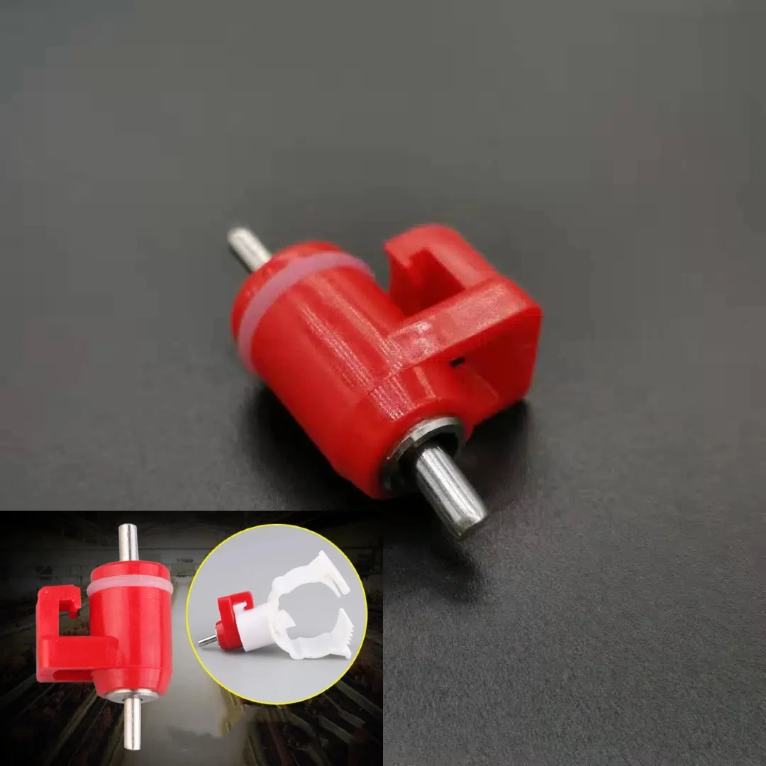 Bebedero para pezones de pollo tipo bola de aves de corral, línea de riego automático, bebedero asociado para granja de capas de asado, 50 Uds. - imagen 4