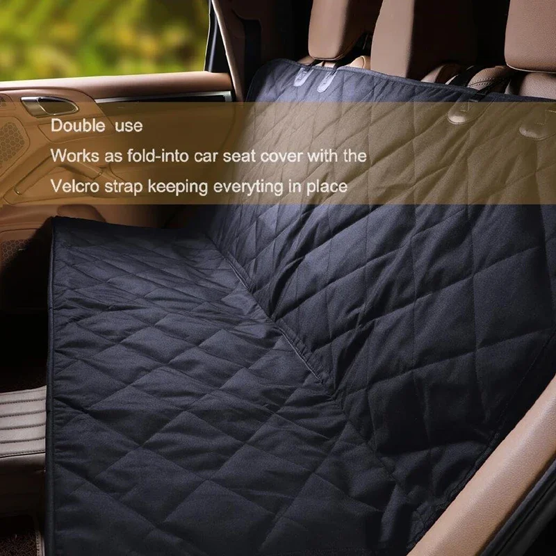 Esteras para mascotas para asientos traseros, impermeables, antideslizantes, resistentes a los arañazos, resistentes a la suciedad, esteras de viaje para coche, producto lavable extraíble para mascotas - imagen 4