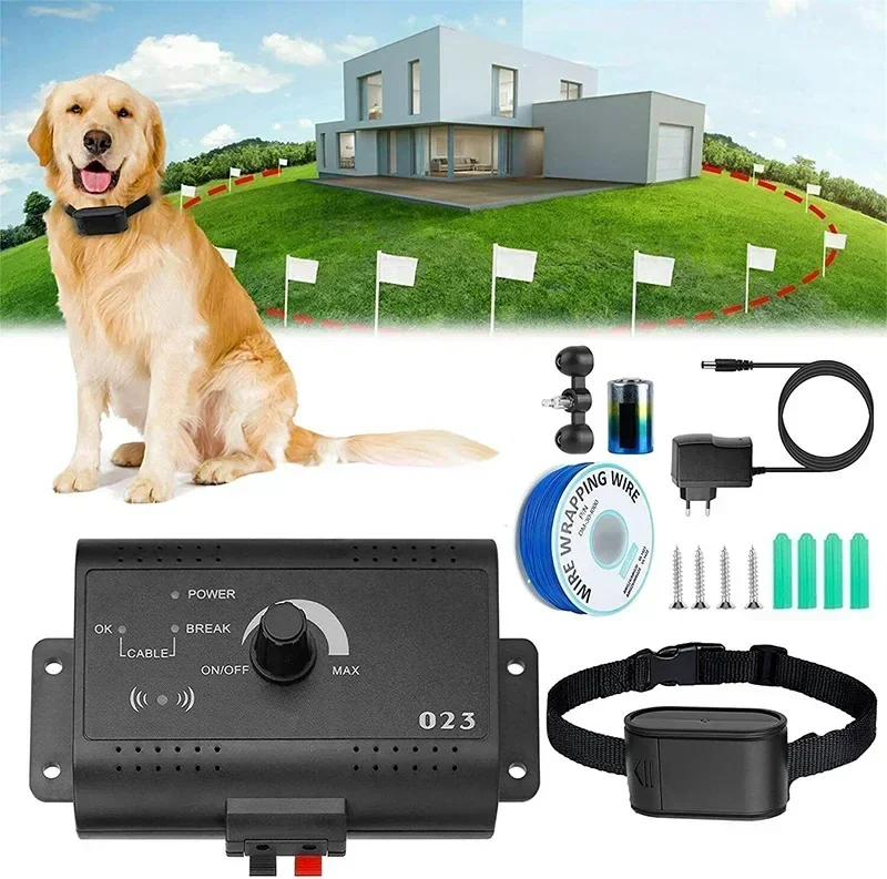Cerca eléctrica invisible para perros en jardín