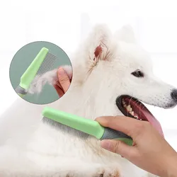 Cepillo para perros y gatos con cerdas densas y mango cómodo